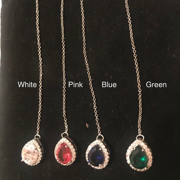 Teardrop Dangle Earrings (Water Drop like DALMATA) - Picture 3 of 3